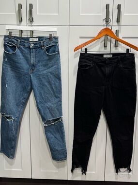 Set of two Abercrombie & Fitch high rise skinny jeans